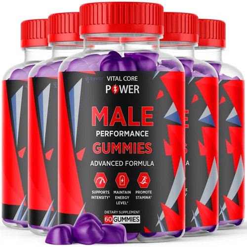 Vital Core Power Gummies For Men, Advanced Performance Supplement 300 Gummies