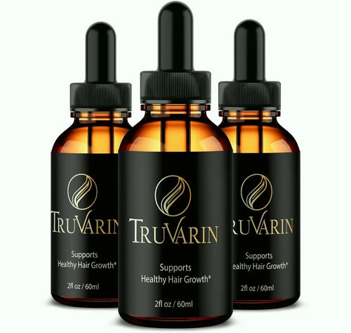 (3 Pack) Truvarin Advanced Hair Growth Drops to Reduce Hair Loss and Thinning