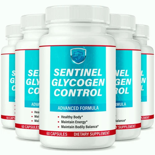 (5 Pack) Sentinel Glycogen Control Capsules, Advanced Blood Support Formula
