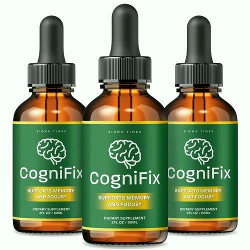 (3 Pack) CogniFix – Natural Liquid Drops Brain Formula for Advanced Memory