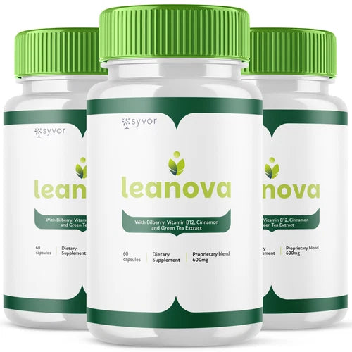 (3 Pack) Leanova Advanced Formula Natural Energy & Fitness Vitamin 180 Capsules