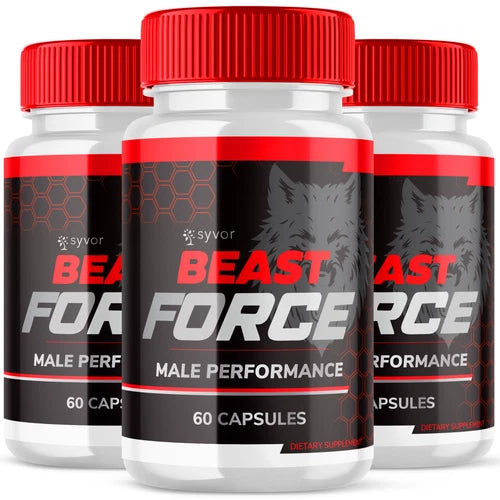 Beast Force Male Support Vitamin Max Strength Supplement for Men 180 Capsules