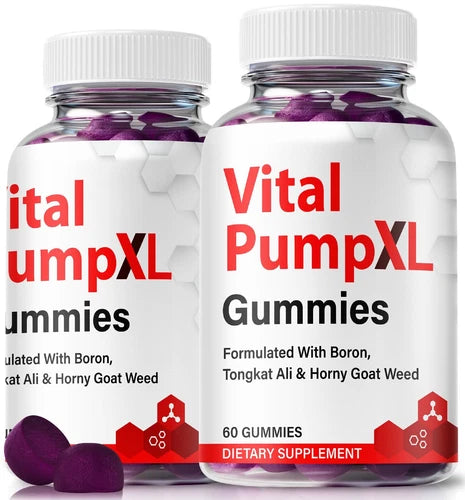 (2 Pack) Vital Pump XL Gummy For Men to Boost Stamina, Energy & Performance