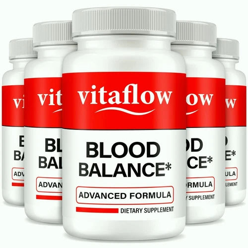 (5 Pack) Vitaflow Blood Balance Capsules,  All-Natural Health Support Formula
