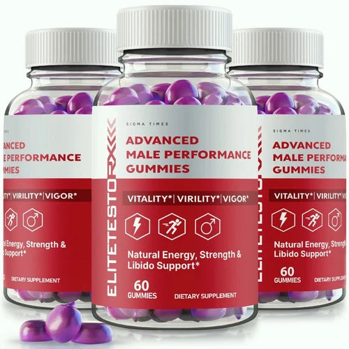 (3 Pack) EliteTesto Rx Male Health Gummies for Advanced Performance and T-levels