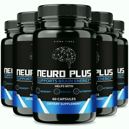 (5 Pack) Neuro Plus Brain & Focus Formula, NeuroPlus Pills for Brain Health