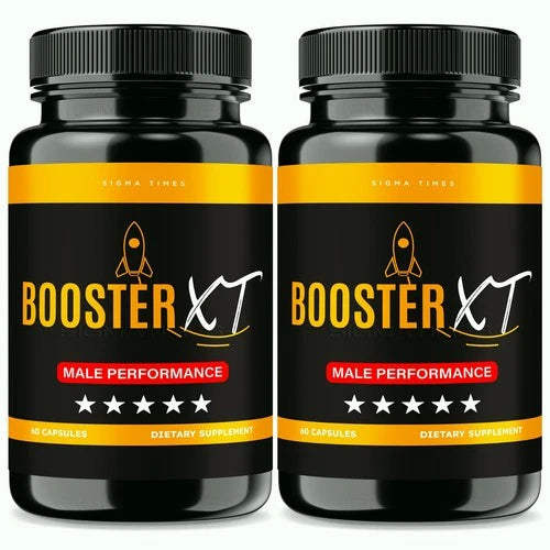 (2 Pack) Booster XT Male Capsules  to Boost T-Levels for Enhanced Intimate Drive