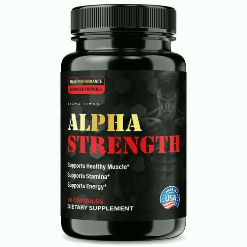 Alpha Strength for Men, AlphaStrength Supplement for Male Support 60ct
