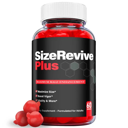 Size Revive Plus Male Enhancing Gummies - Men's Performance Support (60 Gummies)