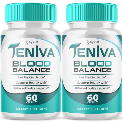 (2 Pack) Teniva Blood Balance Advanced Support Glycogen Supplement 120 Capsules