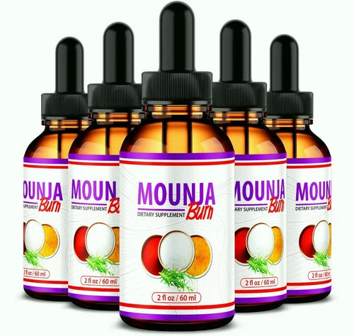 (5 Pack) Mounja Burn Weight Loss Drops, MounjaBurn Fat Burning Liquid