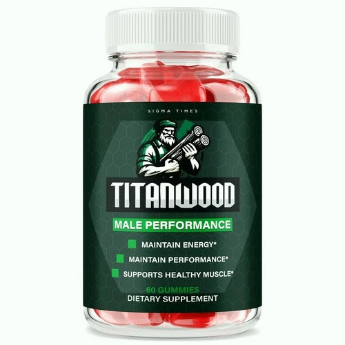 Titan Wood Male Gummies, TitanWood Performance Gummy for Men 60ct