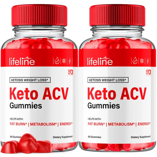 Lifeline Keto ACV Gummies Supports Weight Loss, Energy and Metabolism (2 Pack)