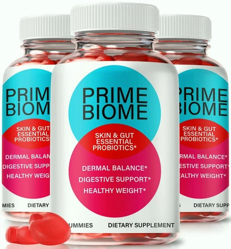 (3 Pack) Prime Biome Keto ACV Weight Loss Gummies, Gummy for Skin & Gut Health