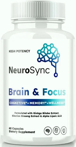 Neurosync Brain & Focus Cognitive Pills to Improve Memory & Brain Fog 60ct