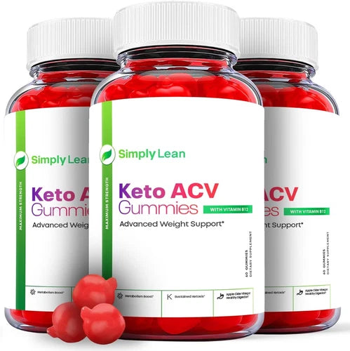 Simply Lean Keto Gummies - Simply Lean ACV Gummys Weight Loss ORIGINAL - 3 Pack