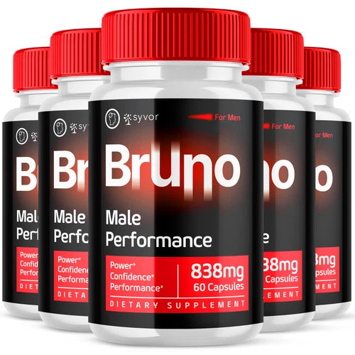 Bruno Pill for Men Advanced Male Support Natural Formula Supplement 300 Capsules