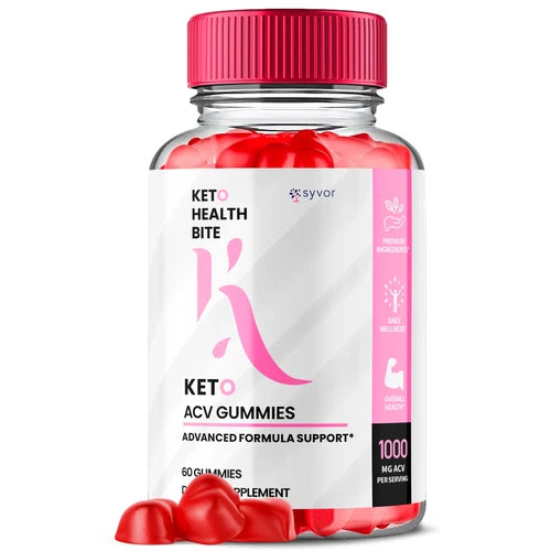 Keto Health Bite Keto ACV Gummies Maximum Strength Vitamin Formula 60 Gummies