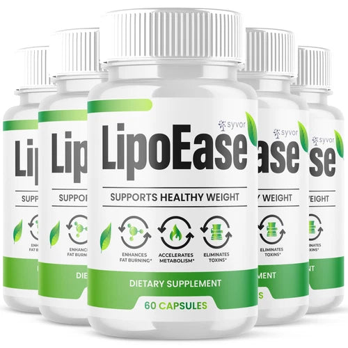 (5 Pack) LipoEase Advanced Formula Natural Energy & Fitness Vitamin 300 Capsules