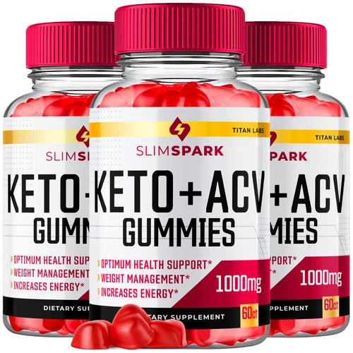 (3 Pack) Slimspark Keto, Slim Spark Keto ACV Gummies Weight Loss (180 Gummies)