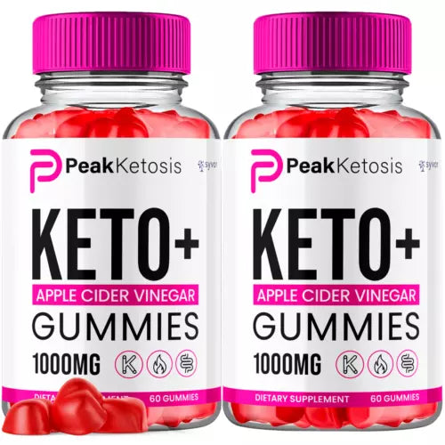 Peak Ketosis Keto ACV Gummies 1000MG Maximum Strength Formula 120 Gummies