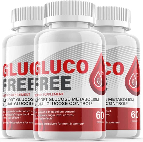 Glucofree Pills - Gluco Free Pills For Blood Sugar Support ORIGINAL - 3 Pack
