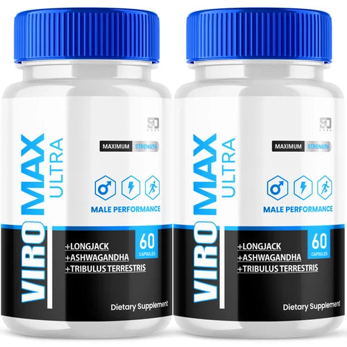 Viromax Ultra Male Health Pills - Enhance Intimate Drive and Vitality (2 Pack)