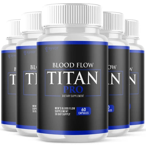 (5 Pack) Titan Pro Blood Advanced Support Glycogen Supplement 300 Capsules