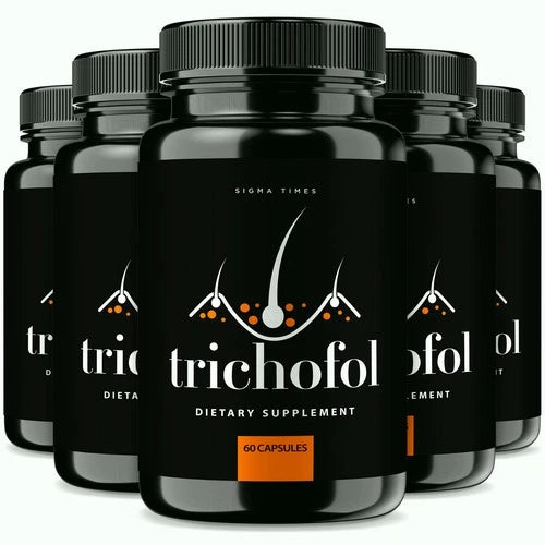 (5 Pack) Trichofol Dietary Pills to Control Hair Loss & Boost Hair Production