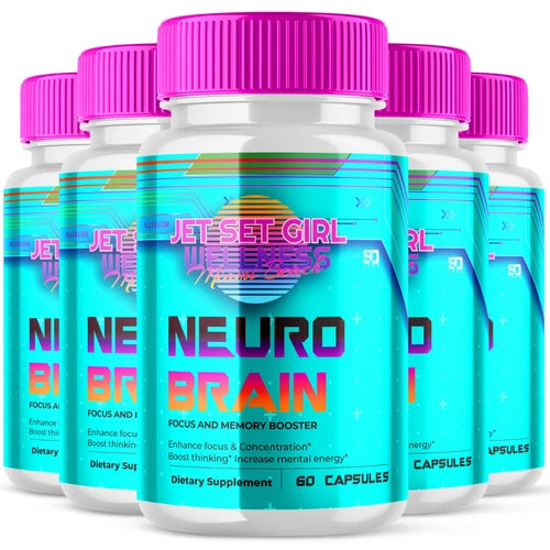 Neuro Brain Support Mental Energy, Boosts Focus & Memory (5 Pack)