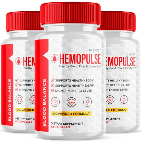 Hemopulse Blood Flow Optimizer Advanced Formula Glycogen Supplement 180 Capsules