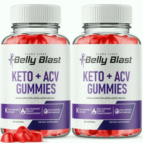 (2 Pack) Belly Blast Keto Gummies, Belly Blaster Weight Loss Supplement