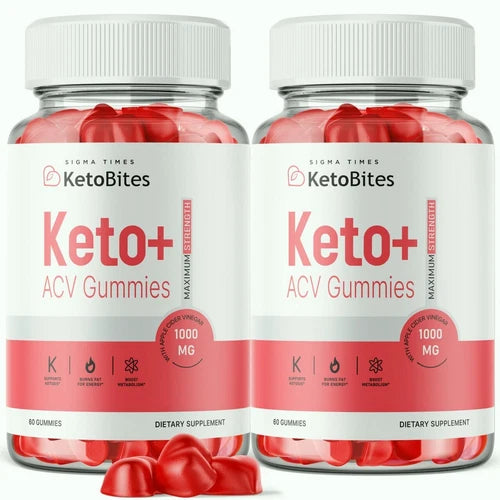 (2 Pack)  Keto Bites, Keto Bites ACV Gummies, KetoBites Gummies For Weight Loss