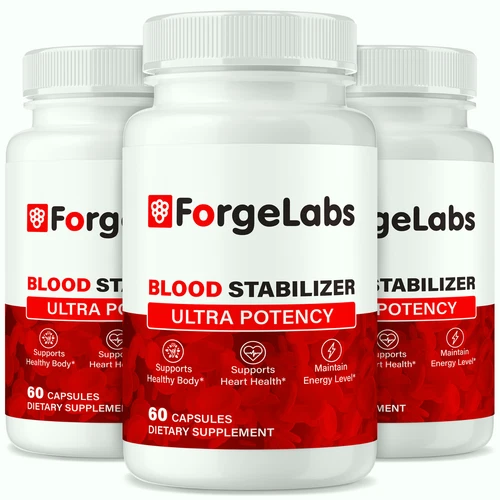 (3 Pack) ForgeLabs Blood Stabilizer, Forge Labs Advanced Blood Support