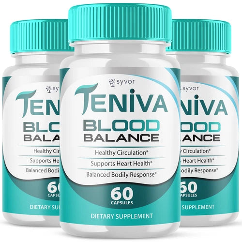 (3 Pack) Teniva Blood Balance Advanced Support Glycogen Supplement 180 Capsules