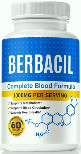 Berbacil Capsules to Support Healthy Blood Sugar and Pressure Levels 60ct