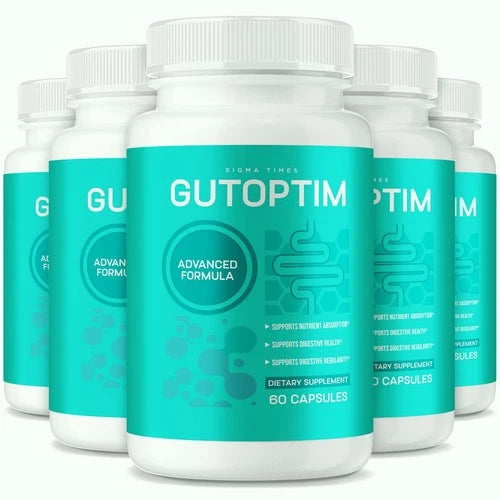 (5 Pack) Gutoptim Advanced Gut Health Pills to Support Digestion & Bloating