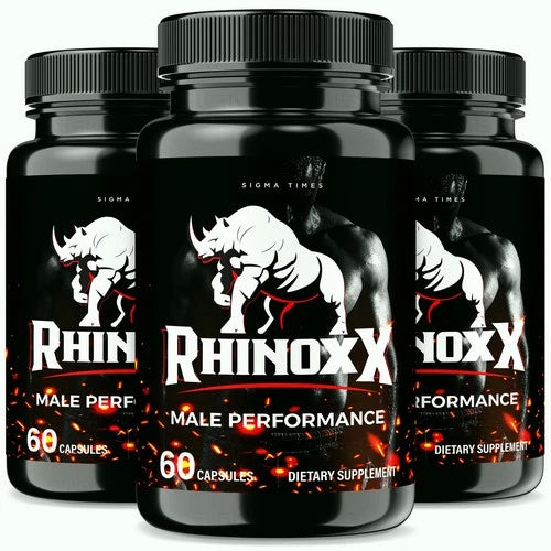 (3 Pack) Rhinox X Enhancement Pills for Men, Supports Performance & Male Energy