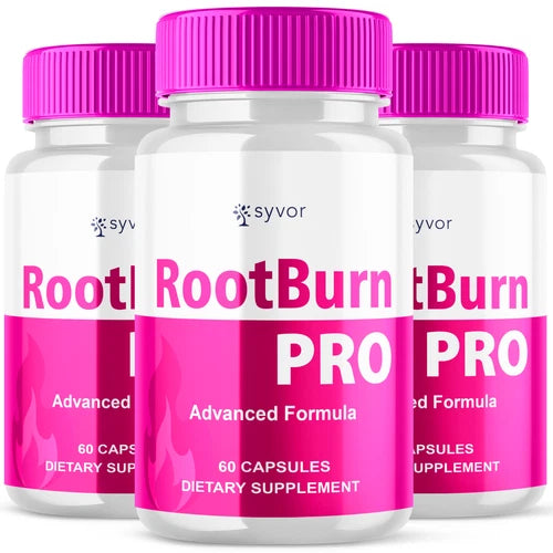 (3 Pack) RootBurn Pro Advanced Formula Natural Energy & Fitness Vitamin 180 Caps