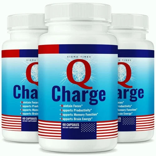 (3 Pack) Q Charge Cognitive Pills to Remove Brain Fog & Improve Memory
