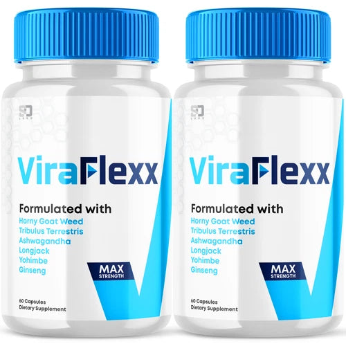 (2 Pack) Viraflexx Men Boosting Pills - Enhances Male Performance (120 Capsules)