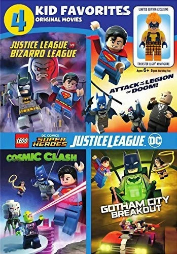 4 Kid Favorites LEGO DC Super Heroes DVD