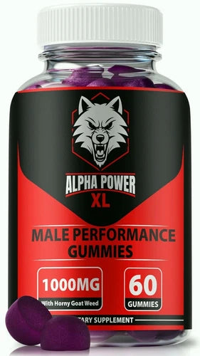 Alpha Power XL Male Vitality Gummies, Energy & Performance Support for Men 60ct