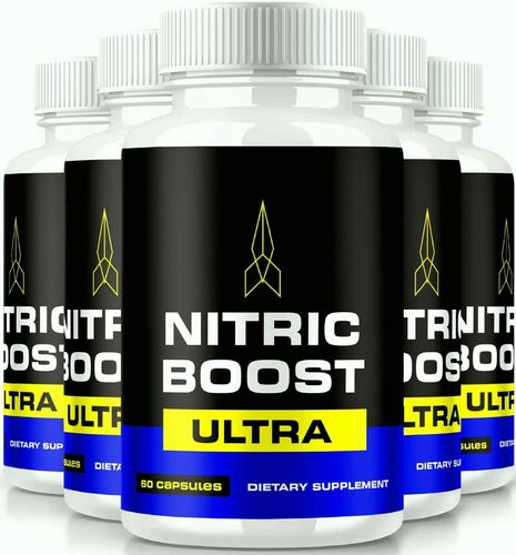 (5 Pack) Nitric Boost Ultra Energy Pills for Ed, Nitric Boost Ultra for Men