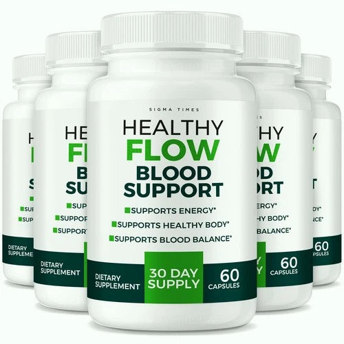 (5 Pack) Healthy Flow Blood Support, Healthy Flow Blood Support Supplement