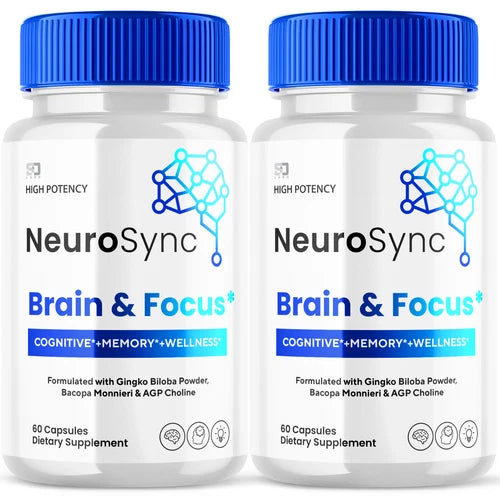 Neuro Sync Support Brain Health, Promotes Focus & Overall Wellness (2 Pack)
