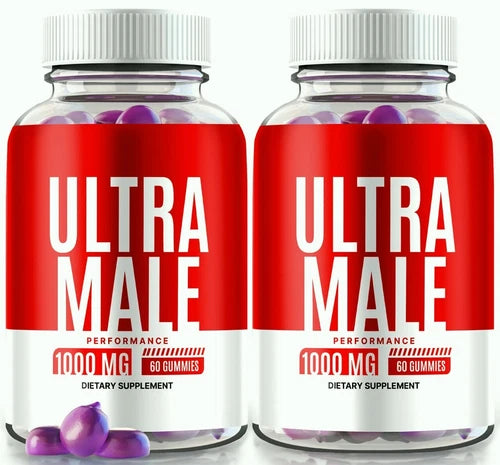 (2 Pack) Ultra Male Advanced Male Gummies to Boost Vitality and Performance