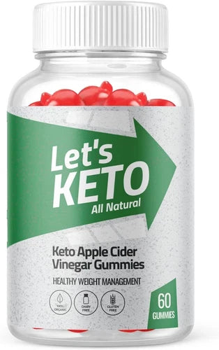 Let's Keto Gummies, Let's Keto ACV Gummies for Weight Loss (60 Gummies)