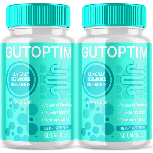 (2 Pack) Gutoptim Probiotic Gut Health Formula Enhance Digestion (120 Capsules)