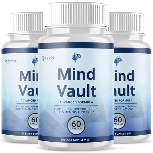 (3 Pack) Mind Vault Nootropic All Natural Formula Brain Supplement 180 Capsules